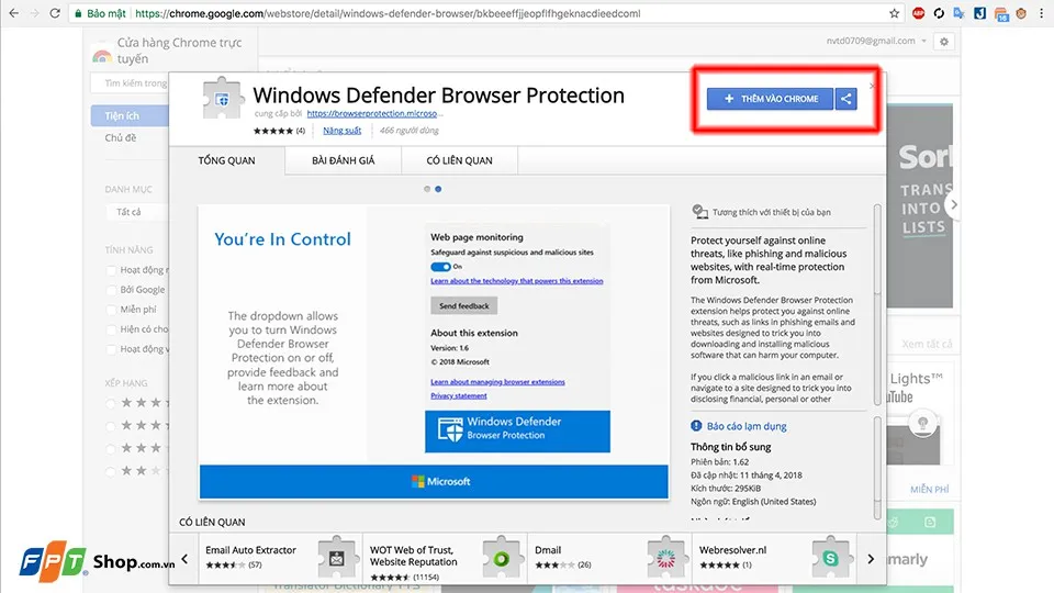 Mang trình diệt virus Windows Defender lên Chrome để nâng cao khả năng bảo mật duyệt web