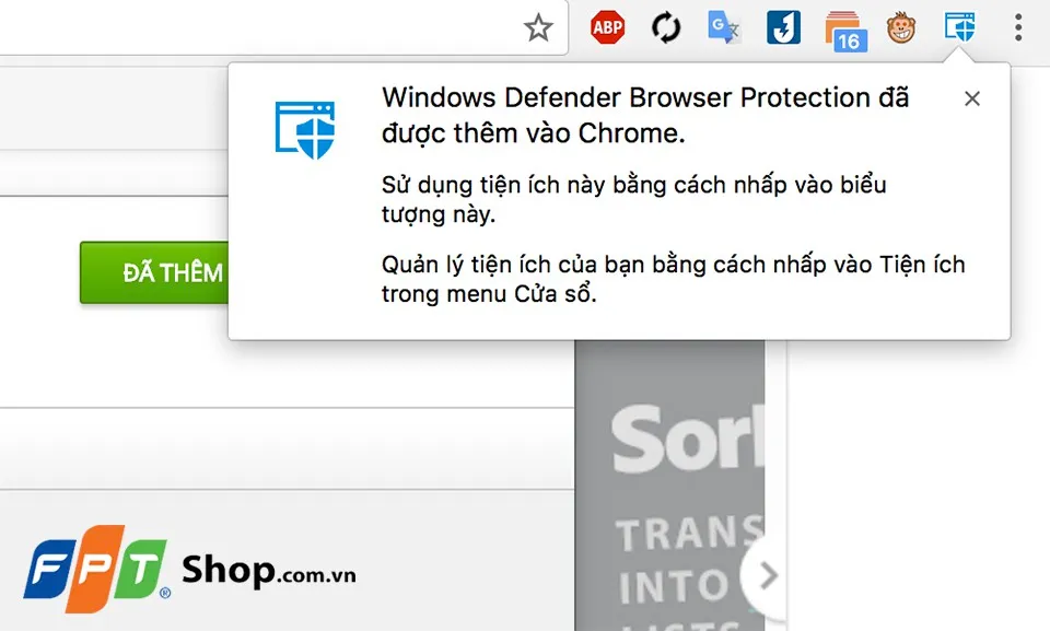 Mang trình diệt virus Windows Defender lên Chrome để nâng cao khả năng bảo mật duyệt web