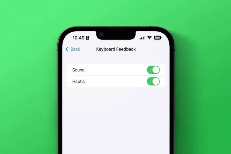 Mẹo bật/tắt phản hồi xúc giác bàn phím trên iPhone chạy iOS 16 cực đơn giản