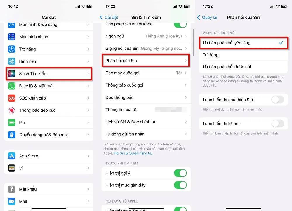 Mẹo cài đặt Siri phản hồi yên lặng trên iPhone để tránh bị làm phiền bởi âm thanh trả lời cực dễ