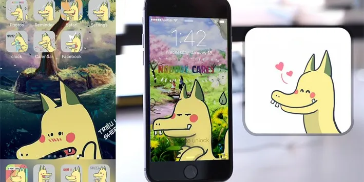 Mẹo cài theme Rồng Pikachu trên iPhone không cần jailbreak