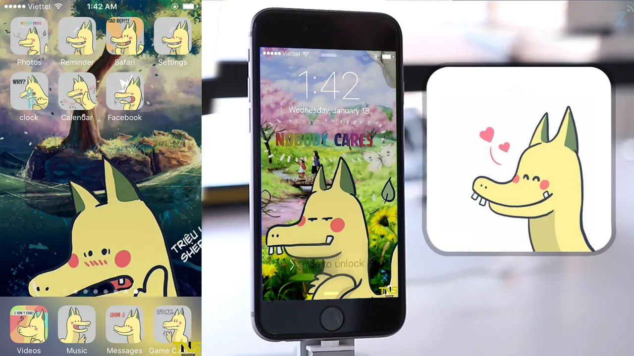 Mẹo cài theme Rồng Pikachu trên iPhone không cần jailbreak