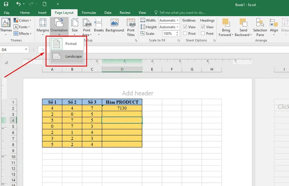 Mẹo căn chỉnh trang in Excel luôn vừa khít trang giấy