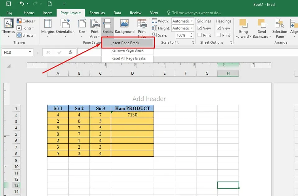 Mẹo căn chỉnh trang in Excel luôn vừa khít trang giấy