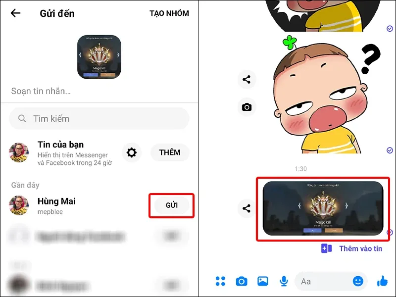 Mẹo chia sẻ tin nhắn từ Zalo sang Messenger một cách nhanh chóng