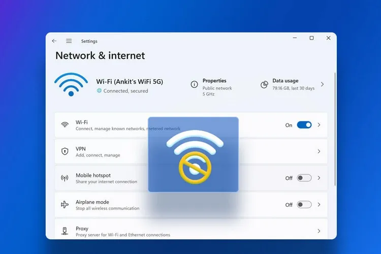 Mẹo để ngăn Windows 11 tự động kết nối với mạng Wi-Fi