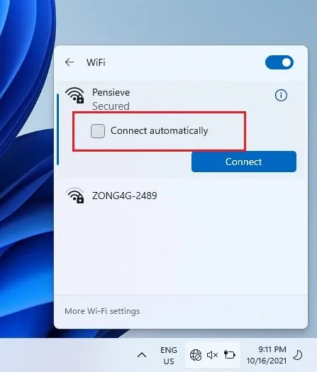 Mẹo để ngăn Windows 11 tự động kết nối với mạng Wi-Fi