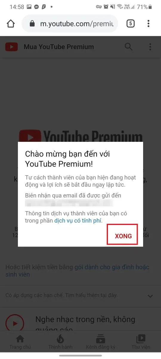 Mẹo đơn giản giúp bạn nhận 4 tháng YouTube Premium hoàn toàn miễn phí