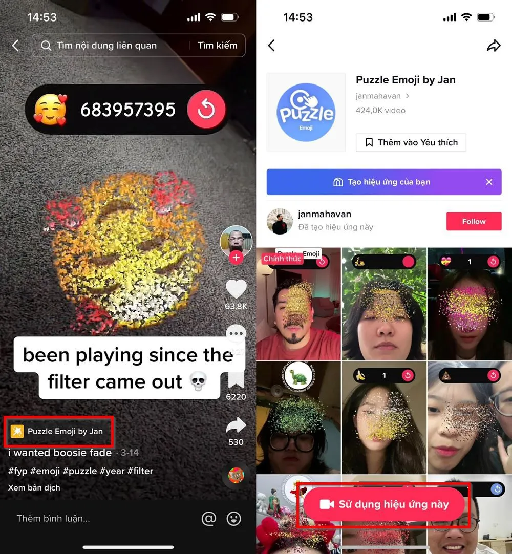 Mẹo dùng hiệu ứng chơi game giải đố xếp Emoji trên TikTok cực hấp dẫn