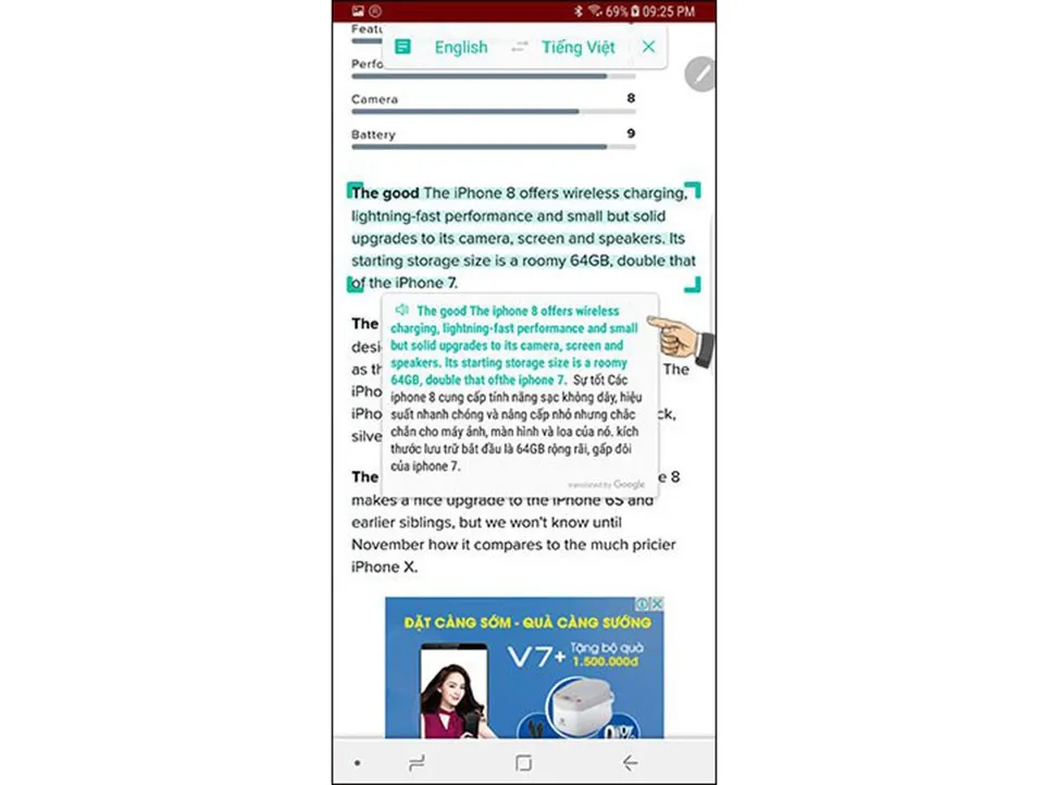 Mẹo Galaxy Note8: Sử dụng tính năng dịch thuật S Pen Translate
