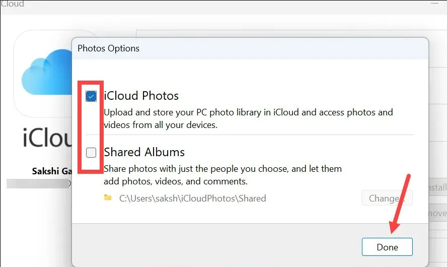 Mẹo kết nối iCloud với ứng dụng Photos trên Windows 11