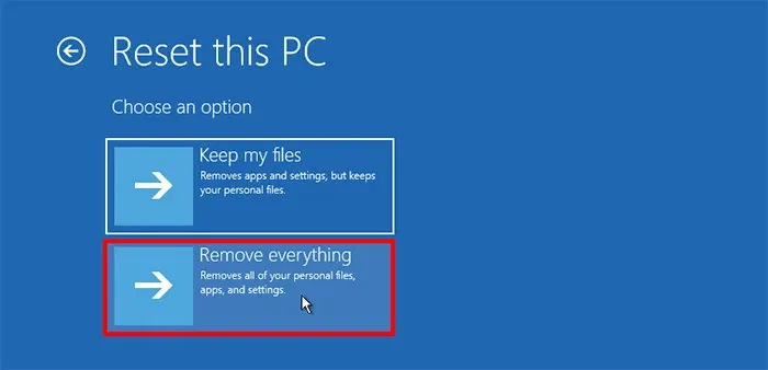 Mẹo khôi phục cài đặt gốc Windows 11 không cần mật khẩu Admin