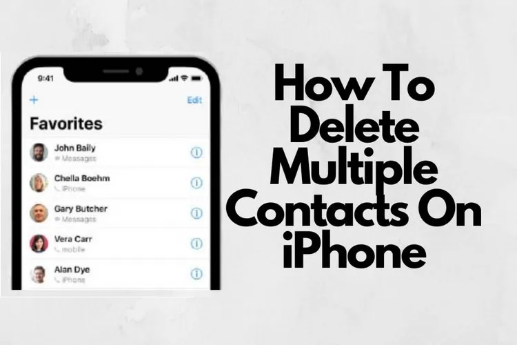 Mẹo mới nhất để xóa nhiều danh bạ khỏi iPhone cùng lúc