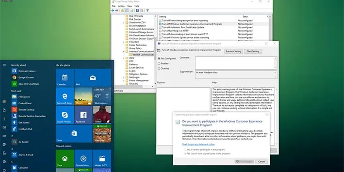 Mẹo ngăn chặn dữ liệu tự động bị gửi lên Microsoft trên Windows 10