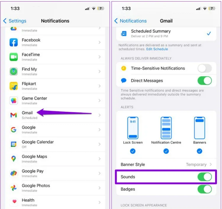 Mẹo sửa lỗi âm thanh thông báo Gmail không hoạt động trên Android và iPhone