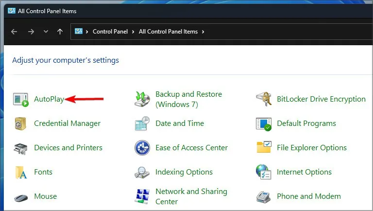Mẹo sửa lỗi AutoPlay không hoạt động trên Windows 11