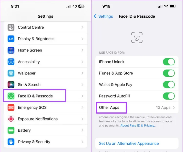 Mẹo sửa lỗi Face ID không hoạt động trong Telegram trên iPhone