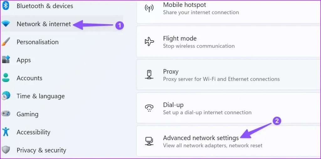 Mẹo sửa lỗi No Internet, Secured trên Windows 11