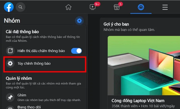 Mẹo tắt thông báo nhóm Facebook trên điện thoại và máy tính