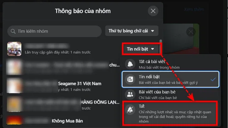 Mẹo tắt thông báo nhóm Facebook trên điện thoại và máy tính