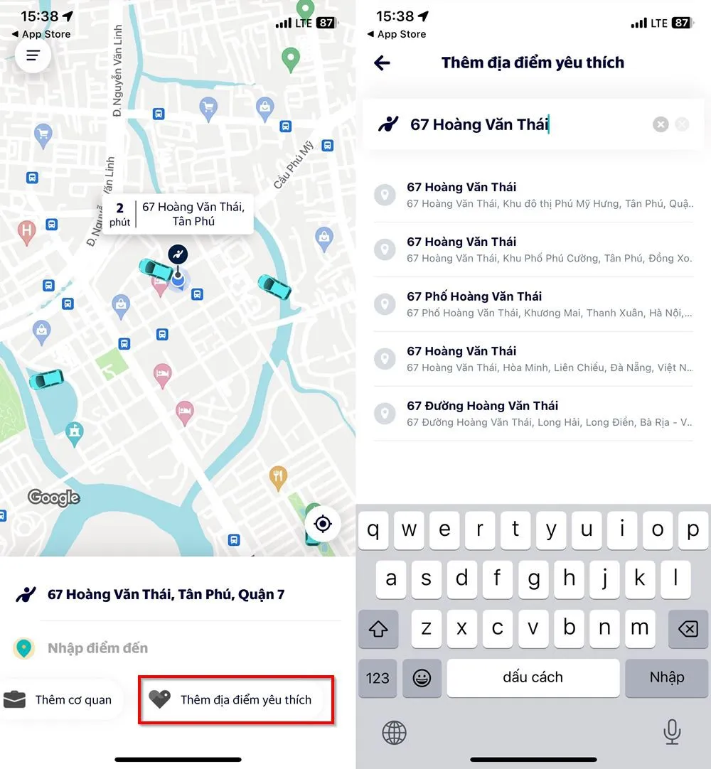 Mẹo thêm địa điểm yêu thích trên ứng dụng Taxi Xanh SM để di chuyển nhanh chóng hơn