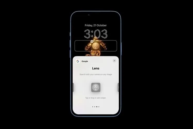 Mẹo thêm Google Lens vào màn hình khoá trên iOS 16 cực kỳ thú vị