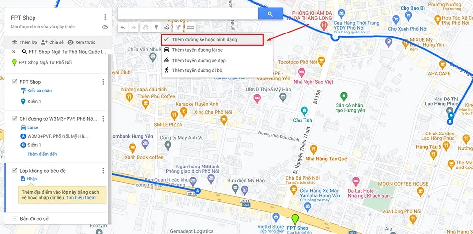 Mẹo vẽ bản đồ trên Google Maps để tuỳ chỉnh tuyến đường riêng cho bạn