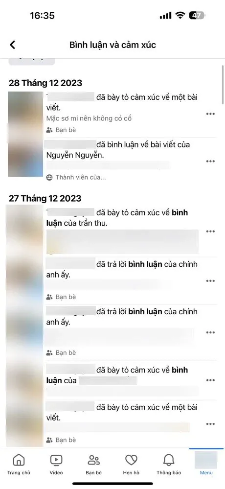 Mẹo xem lại những bình luận trên Facebook của mình trong một nốt nhạc có thể bạn chưa biết