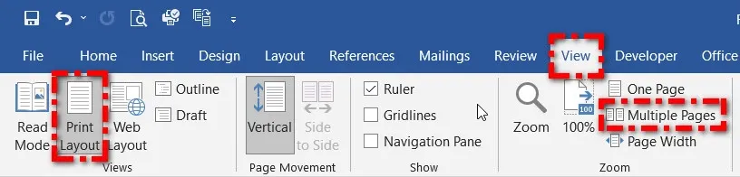 Mẹo xem nhiều trang đồng thời trong Microsoft Word