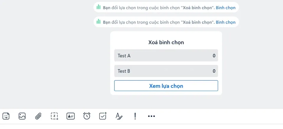 Mẹo xóa bình chọn trên Zalo mà không nhiều người biết