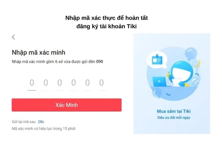 Mở Tiki siêu đơn giản và bắt đầu mua hàng online thật dễ dàng