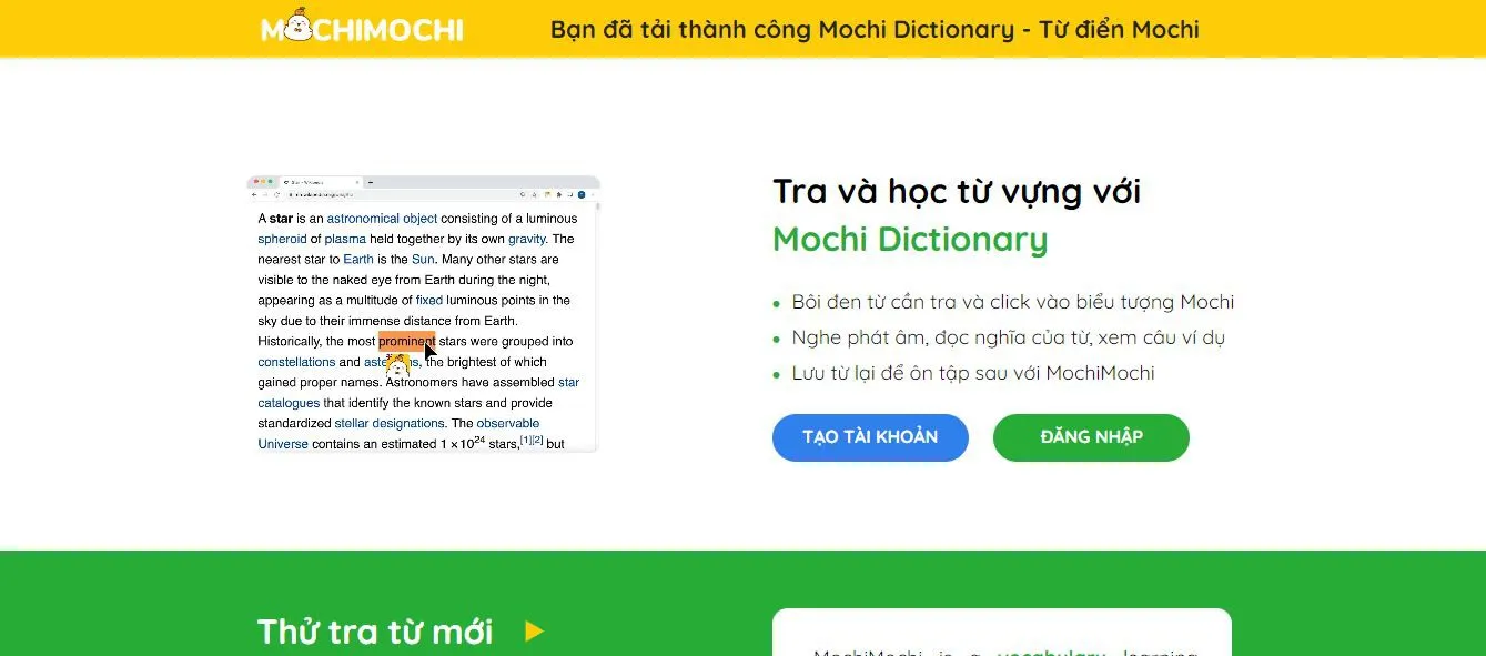 Mochi Dictionary là gì? Hướng dẫn cách cài đặt và sử dụng từ điển trực tuyến