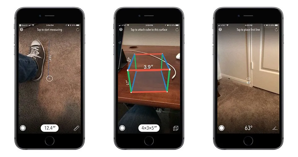 Mời trải nghiệm ứng dụng thước đo ảo AR MeasureKit rất thú vị trên iOS 11