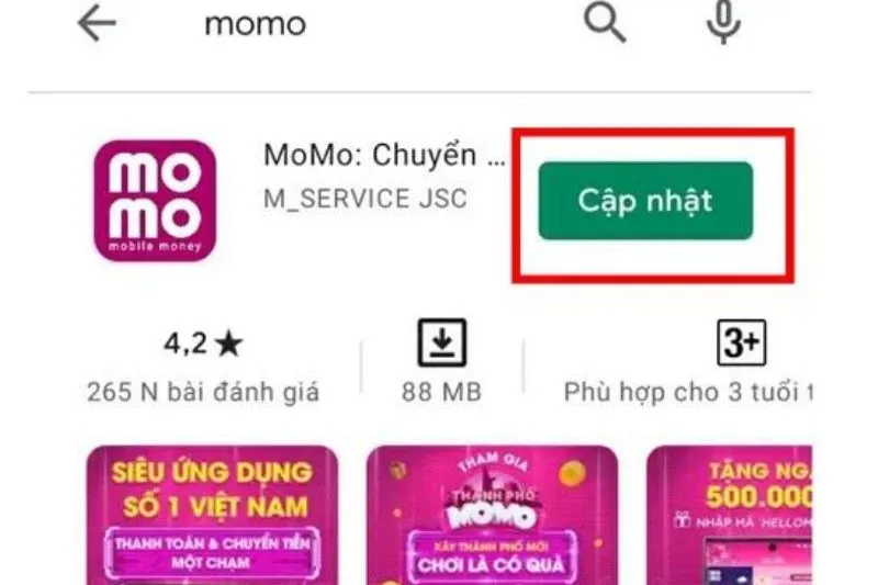 MoMo bị lỗi – Nguyên nhân và cách khắc phục