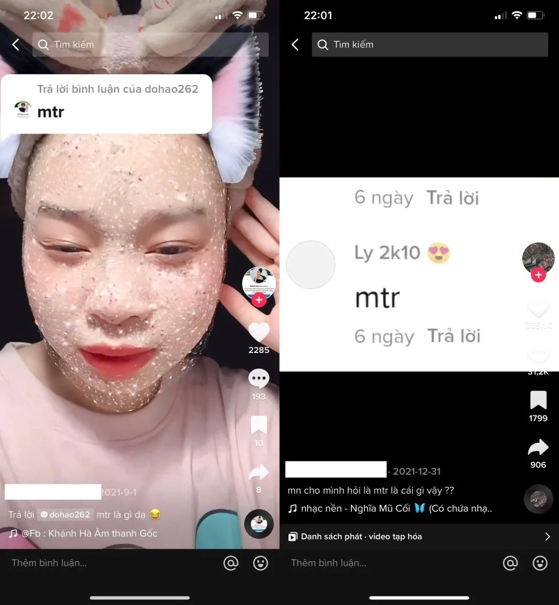 mtr là gì trên TikTok? Ý nghĩa của từ mtr trên TikTok?