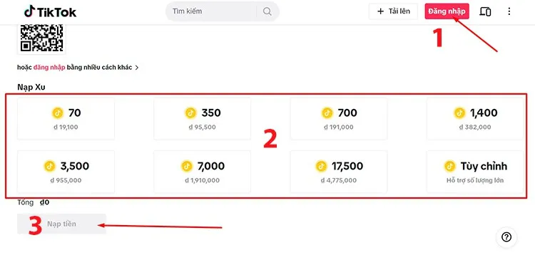 Nạp xu TikTok nhằm mục đích gì? Hướng dẫn cách nạp xu TikTok trên điện thoại và máy tính