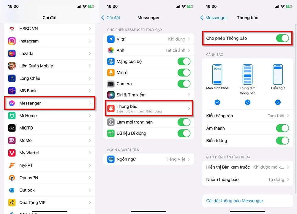 Nguyên nhân và cách khắc phục lỗi Messenger thông báo mà không có tiếng hiệu quả