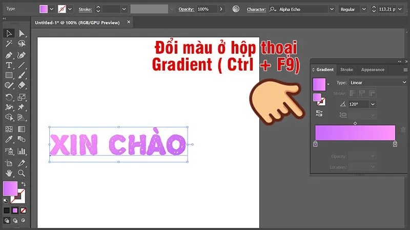 Những cách thông dụng nhất để tô màu gradient trong AI