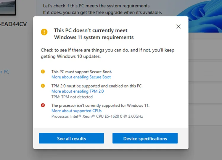 Những điều cần làm trước khi cập nhật lên Windows 11
