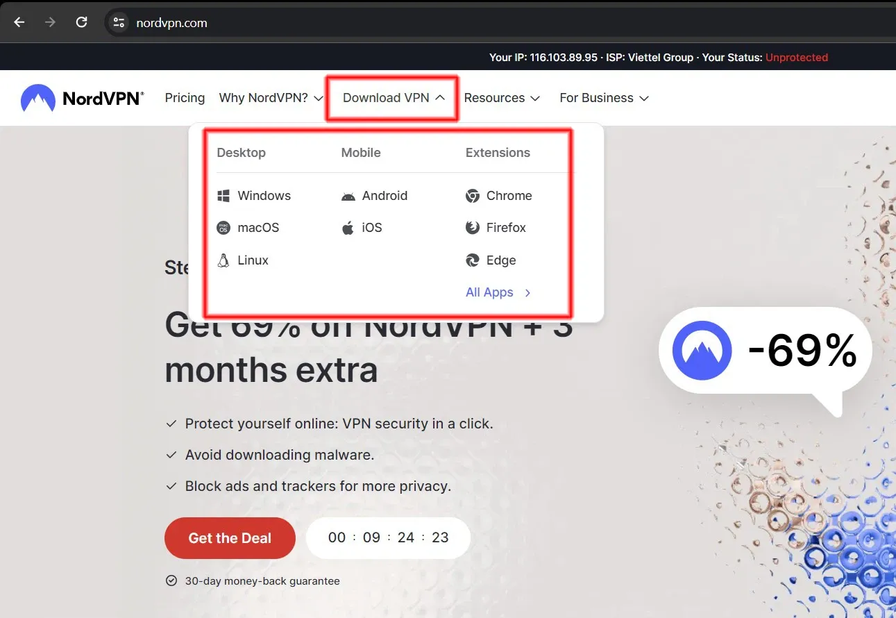 NordVPN là gì? Có bao nhiêu phiên bản NordVPN, cách tải và cài đặt phần mềm NordVPN