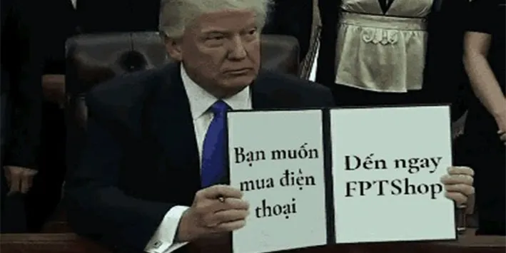 Phát sốt với ứng dụng chế ảnh Donald Trump cầm sắc lệnh thành meme cực chất