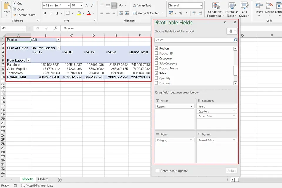 Pivot Table là gì? Cách sử dụng Pivot Table để thống kê dữ liệu trong Excel