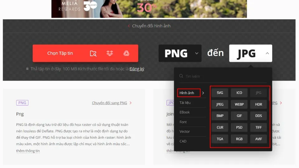 PNG là gì? Hướng dẫn chuyển đổi đuôi file PNG sang JPG miễn phí và nhanh nhất