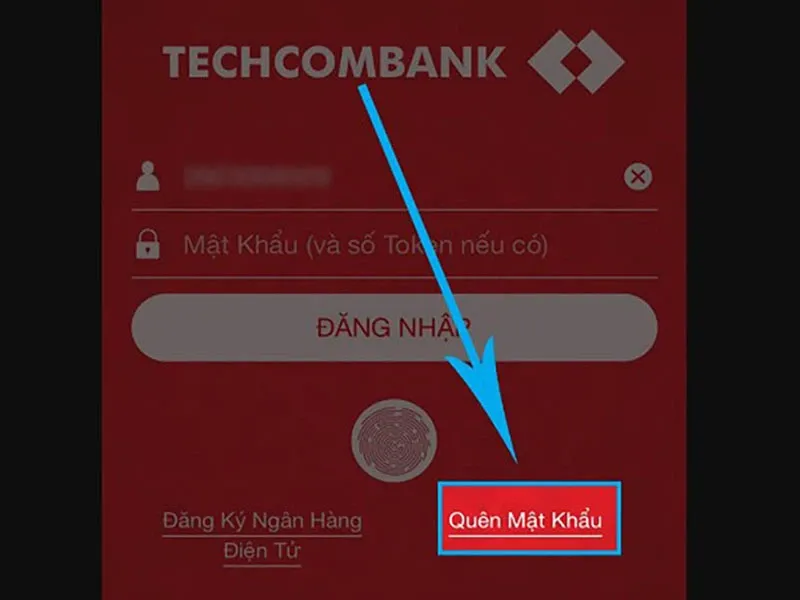 Quên mật khẩu Techcombank lấy lại bằng cách nào?