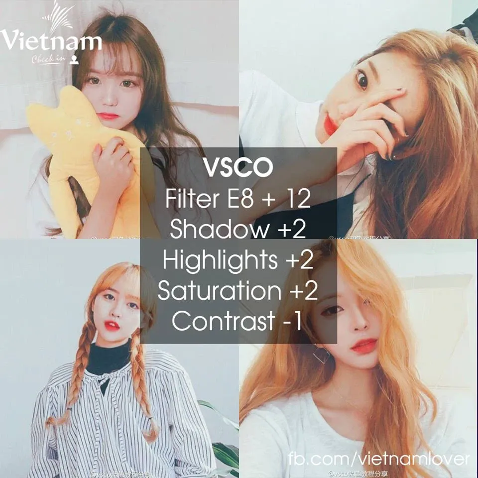 Selfie chuẩn ‘’gái Hàn’’ với loạt công thức VSCO cực hấp dẫn này