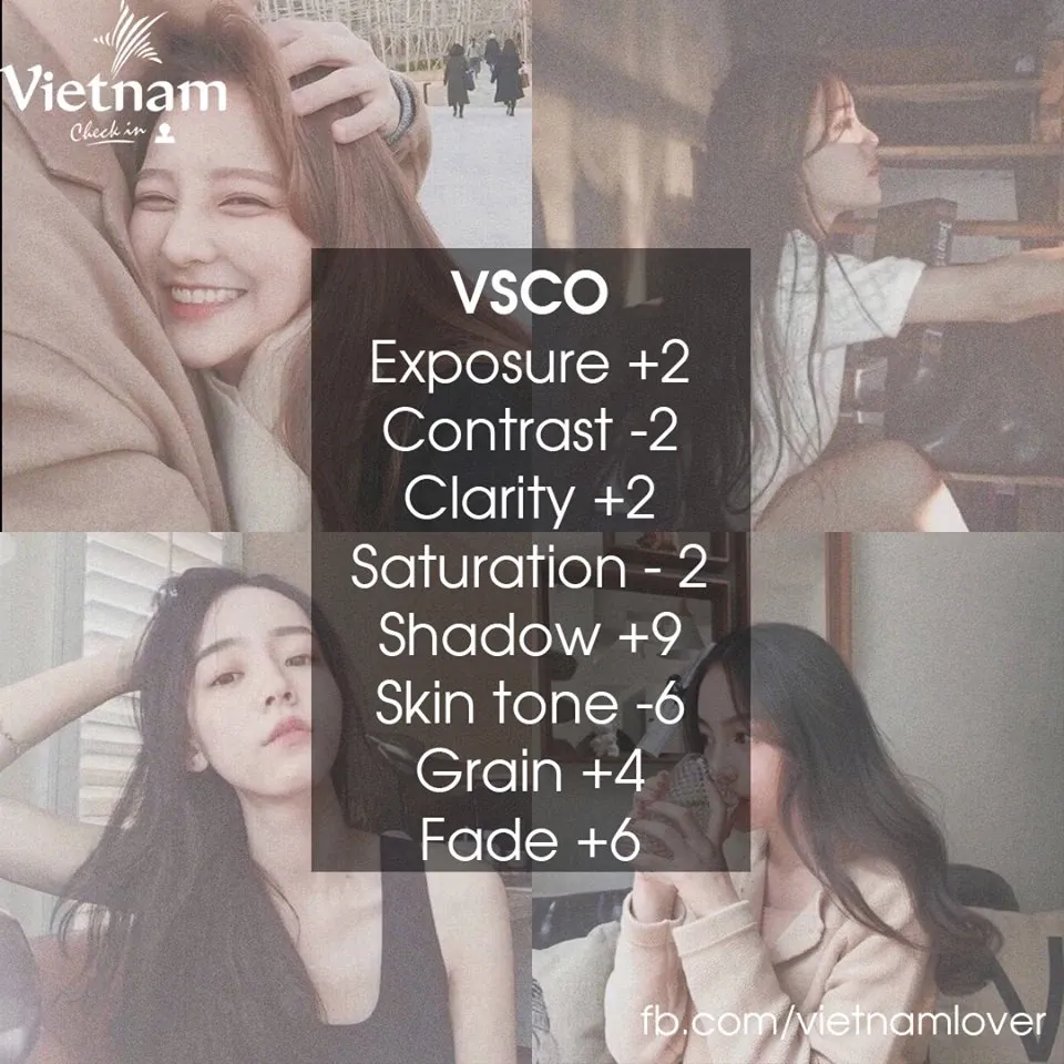 Selfie chuẩn ‘’gái Hàn’’ với loạt công thức VSCO cực hấp dẫn này