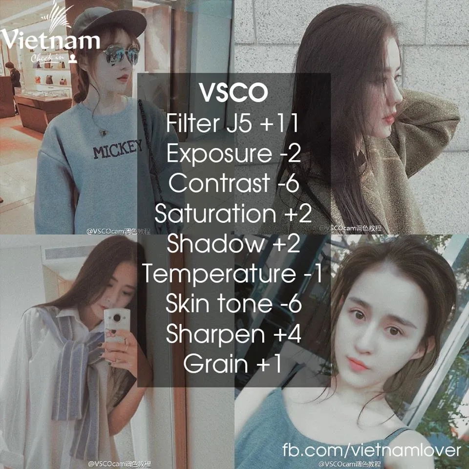 Selfie chuẩn ‘’gái Hàn’’ với loạt công thức VSCO cực hấp dẫn này