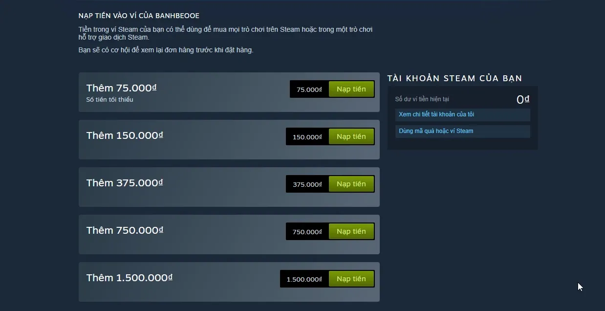 Steam Wallet là gì? Cách nạp tiền và đổi thẻ quà tặng đơn giản