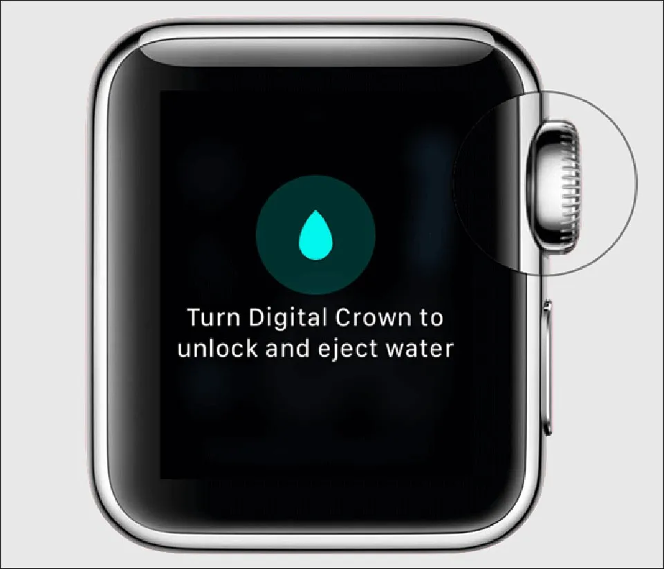 Sử dụng Water Lock trên Apple Watch series 3 & 2 chạy watchos 4