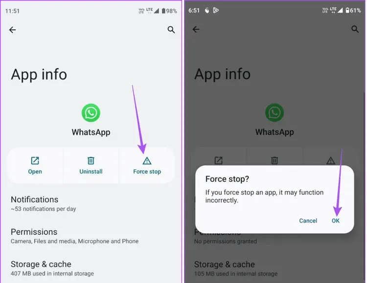 Sửa lỗi các liên kết không mở trong WhatsApp trên iPhone và Android